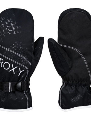 Roxy Jetty Solid Mitt Womens Snow Gloves - True Black