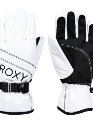 Roxy Jetty Solid Snow Gloves - Bright White