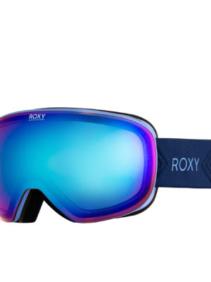 Roxy Popscreen Womens Snow Goggles - Medieval Blue ~ Sonar Multilayer Blue