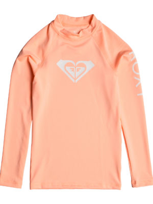 Roxy Whole Hearted Long Sleeve UPF 50 Girls Rash Vest - Souffle