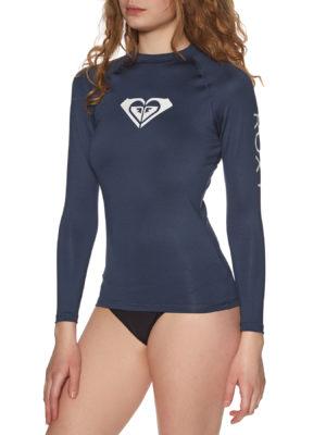 Roxy Whole Hearted Long Sleeve UPF50 Womens Rash Vest - Mood Indigo