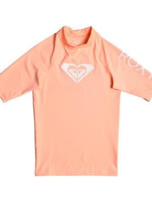 Roxy Whole Hearted Short Sleeve Girls Rash Vest - Souffle