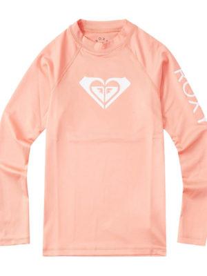 Roxy Wholehearted Long Sleeve Girls Rash Vest - Terra Cotta