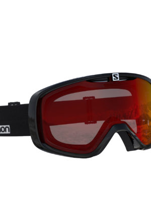 Salomon Aksium Snow Goggles - Black ~ Uuniversal Mid Red