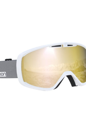 Salomon Aksium Snow Goggles - White-grey/solar Bronze