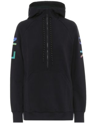 Saturn technical-jersey hoodie