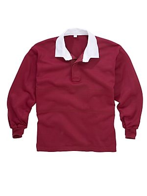 School Unisex Rugby Shirt, Maroon