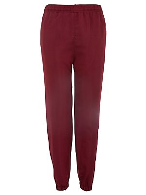 School Unisex Tracksuit Bottoms, Maroon/White