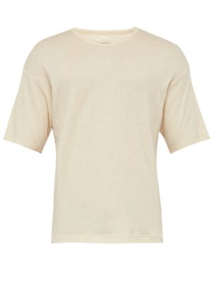 Snow Peak - Crew-neck Organic-cotton T-shirt - Mens - Cream