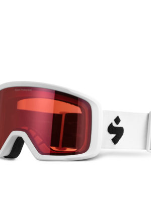 Sweet Firewall Snow Goggles - Satin White ~ Satin Ruby