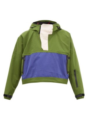 Templa - Cropped Bio-shell Hooded Anorak - Womens - Green