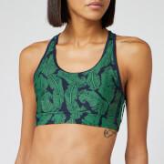 The Upside Women's Palm Leaf Anna Bra - Navy/Green