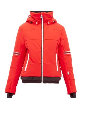 Toni Sailer - Antonia Striped Soft-shell Ski Jacket - Womens - Red