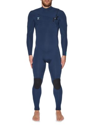 Vissla 7 Seas 3/2mm Chest Zip Wetsuit - Strong Blue