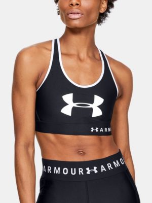 Women's Armour Mid Keyhole Graphic Sports Bra