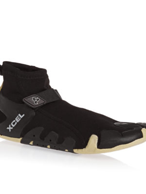 Xcel 1mm 2019 Split Toe Reef Wetsuit Boots - Black Gum