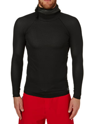 Xcel Celliant 2mm Long Sleeve Drylock Hooded Thermal Rash Vest - Black