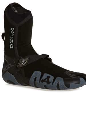 Xcel Drylock 5mm Split Toe Wetsuit Boots - Black Grey