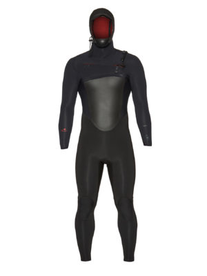 Xcel Drylock Hooded 4/3mm Wetsuit - Black