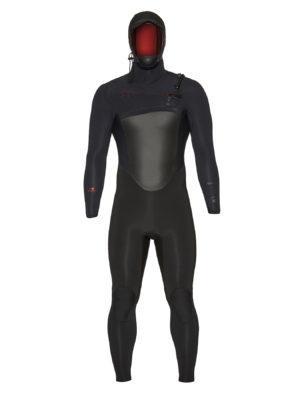 Xcel Drylock Hooded 5/4mm Wetsuit - Black