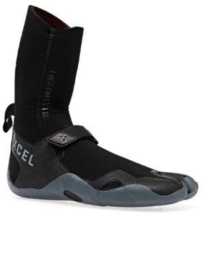 Xcel Infiniti 5mm Split Toe Wetsuit Boots - Black Grey