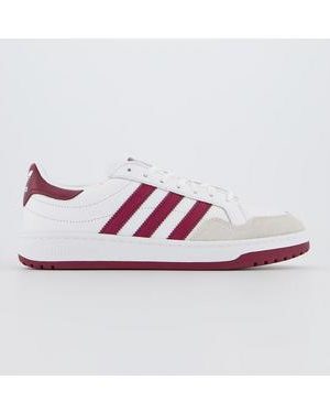 adidas Modern 80 Eur Court WHITE COLLEGIATE BURGANDY CORE BLACK