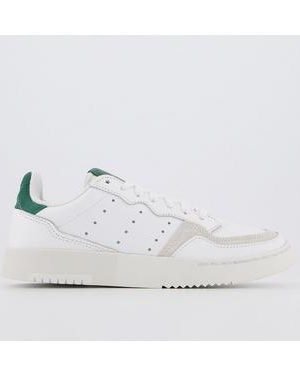 adidas Supercourt WHITE WHITE COLLEGIATE GREEN