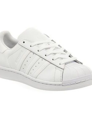 adidas Superstar 1 WHITE MONO FOUNDATION,White,White and Black