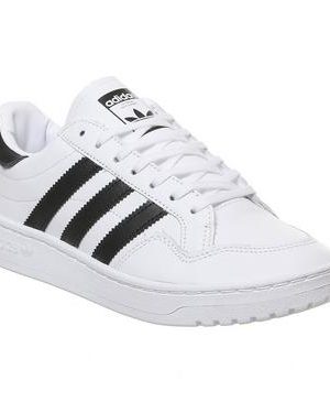 adidas Team Court Trainers WHITE CORE BLACK GREY