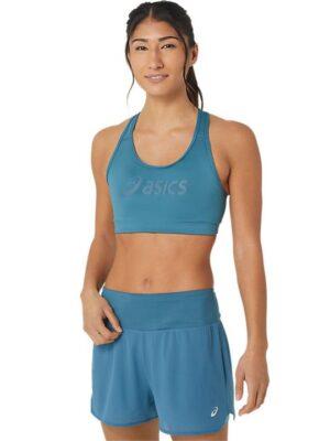 ASICS Women's ASICS Padded Bra - Gloomy Sea/Gloomy Sea L