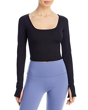 Alo Yoga Alosoft Ribbed Long Sleeve Top