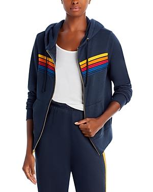 Aviator Nation Rainbow Stripe Hoodie