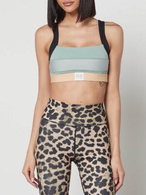 P.E Nation Azzurra Stretch-Jersey Sports Bra