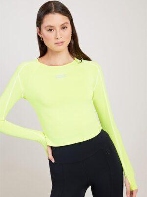 P.E Nation Del Mar Long Sleeve Top Safety Yellow