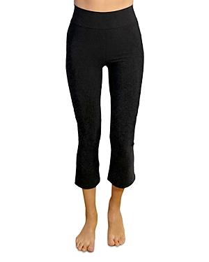 Plush Matte Fleece Lined Cropped Flare Leggings