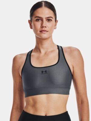 Women's Armour Bra Mid Padless Pitch Gray / Black / Black M