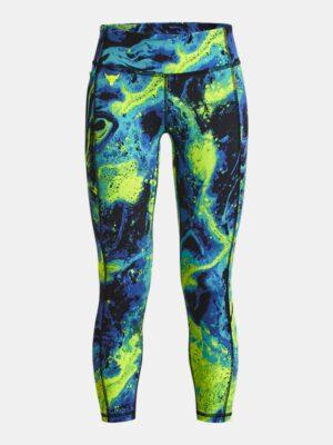 Girls' Project Rock Lets Go Printed Ankle Leggings High-Vis Yellow / Neptune / Electric Purple YLG (59 - 63 in)