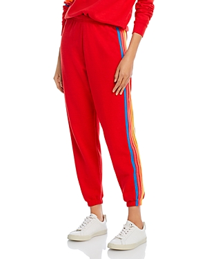 Aviator Nation Rainbow Stripe Sweatpants