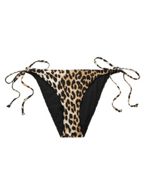 Ganni Leopard-print Bikini Briefs, Bikini Briefs, Leopard - 6