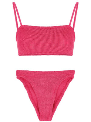 Hunza G Gigi Seersucker Bikini - Fuchsia - One Size