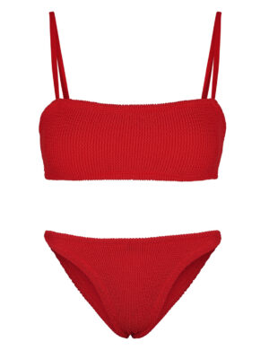 Hunza G Gigi Seersucker Bikini - Red - One Size