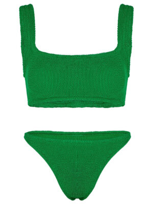 Hunza G Xandra Seersucker Bikini - Green - One Size