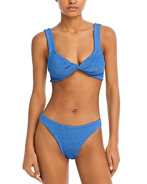 Hunza G Juno Crinkle Bikini Top & Bottoms Set