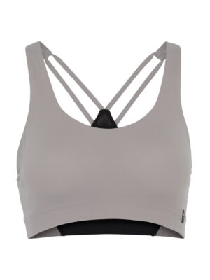 ON Running Active Stretch-jersey bra top - Grey - XS