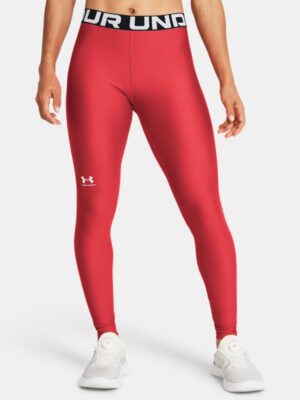 Women's HeatGear® Leggings Red Solstice / White M