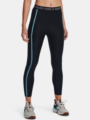 Women's Project Rock HeatGear® Ankle Leggings Black / Glacier Blue / Ivory M