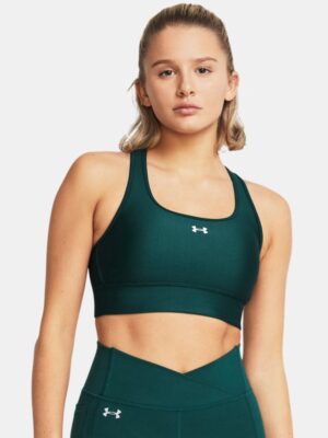 Women's Under Armour Crossback Longline Sports Bra Hydro Teal / White XL