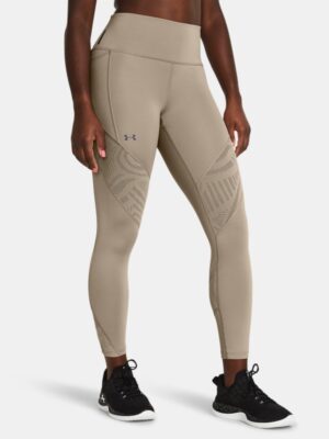 Women's Under Armour Vanish Elite Vent Ankle Leggings Timberwolf Taupe / Iridescent L