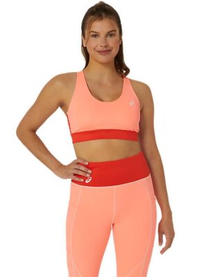 ASICS Women's Bra - Sun Coral M