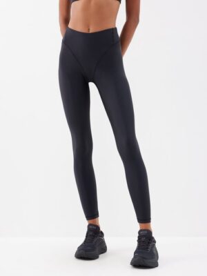 District Vision - Waist-pocket Recycled Technical Leggings - Womens - Black